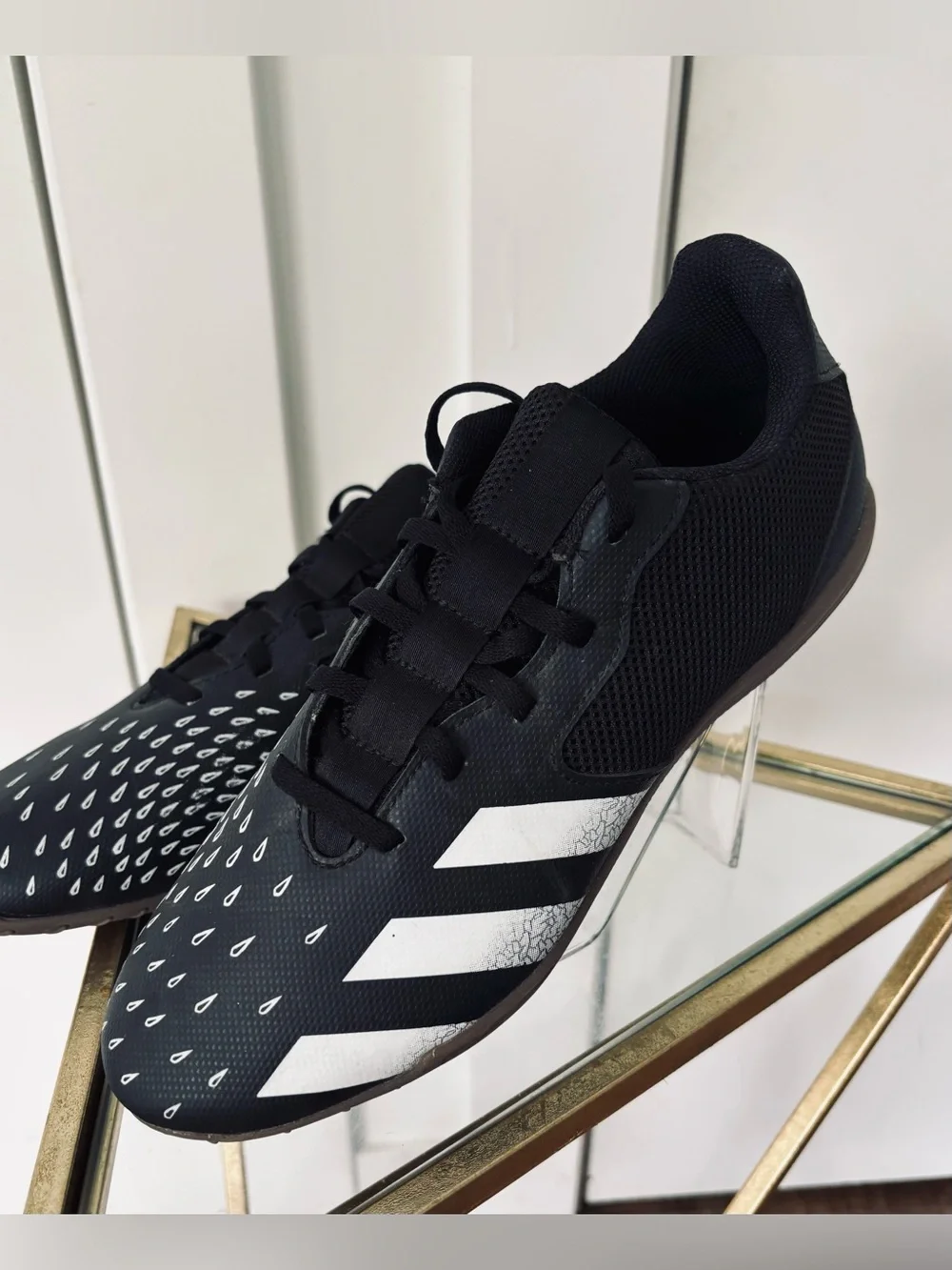 Men's Adidas Predator Freak.4 Sala indoor soccer shoes black/white size 8.5